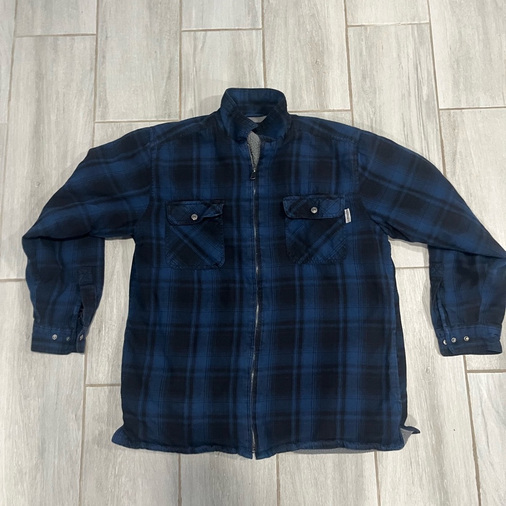 Blue Wolverine flannel jacket